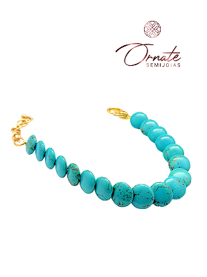 Pulseira Turquesa Patilhas