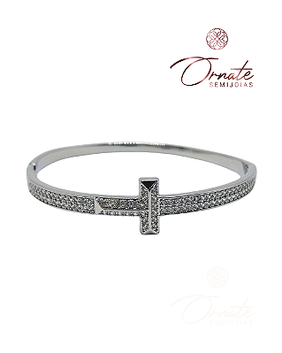 Bracelete Cruz Cravejado