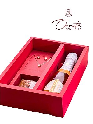 O KIT PERFEITO! Caixa + Conjunto Ponto de Luz + Brownie + Chandon