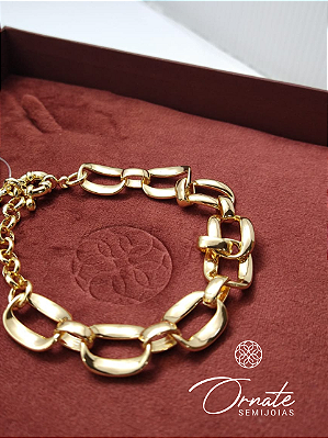 Pulseira Elos Retangulares
