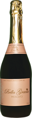 Vinho Frisante Branco Demi-sec Moscato Bella Gracia 660ml - Vinícola Bella Aurora