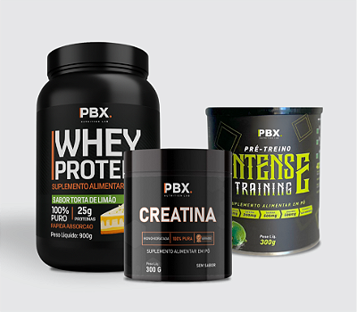 WHEY PROTEIN TORTA DE LIMÃO + INTENSE LIMÃO + CREATINA