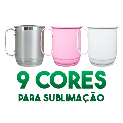 Caneca de alumínio para Sublimação 500ml (Economic)