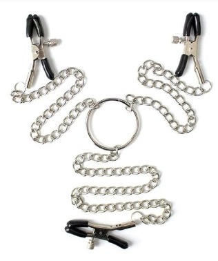 Prendedor De Mamilos E Clitóris Com Corrente Ld Import