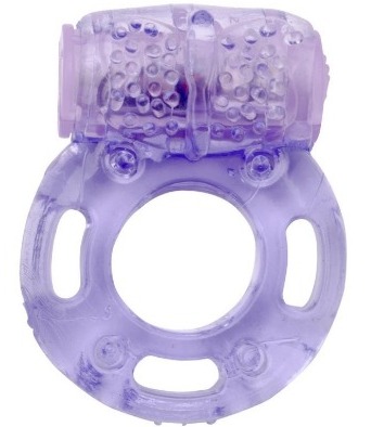 Anel Peniano Vibratório e Saliências Massageadoras Em Formato Borboleta - VipMix