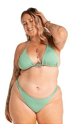 CONJUNTO TOP CORTININHA COM ARGOLINHAS CALCINHA FIO COMFORT