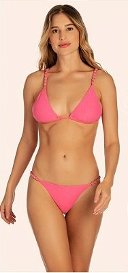 BIQUÍNI CORTININHAS FOLHEADO A OURO