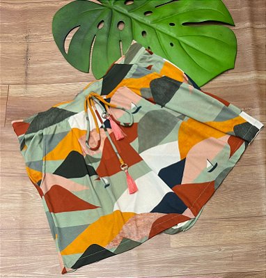 shorts de praia com bolso