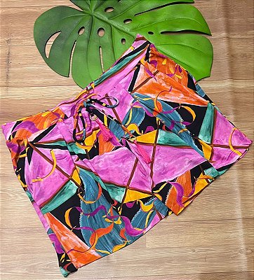 shorts de praia com bolso