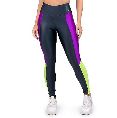 calça  fitness power (marinho pink neon)