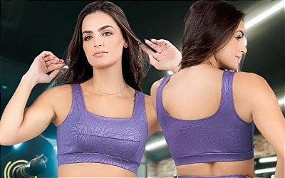 top recorte retangular sem forro