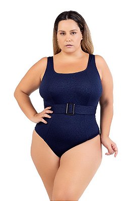 Maio Plus Size Com Cinto Ajustavel Decote Nas Costas 2024