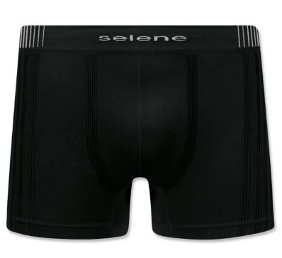Cueca Selene Boxer sem Costura - Preto