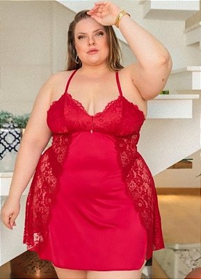 CAMISOLA SENSUAL EM LIGANETE E RENDA