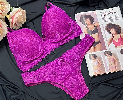 conjunto de lingerie com bojo