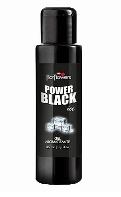 POWER BLACK- Gel aromatizante prolonga os prazeres das massagens e do sexo oral