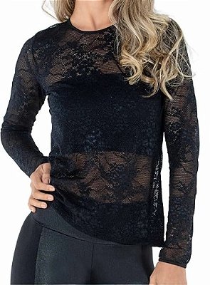 Blusa Manga Longa rendada