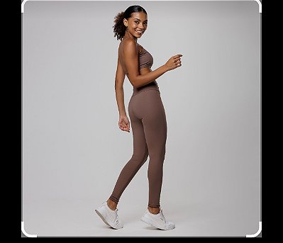Calça Legging Max Lupo Marrom Feminina
