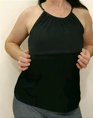 Blusa de alça Malha fina