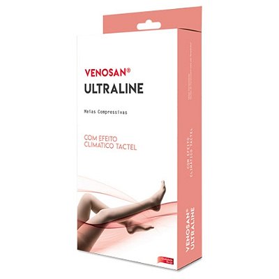 MEIA COMPRESS 3/4 PANTURRILHA 30-40 VENOSAN ULTRALINE ABERTO