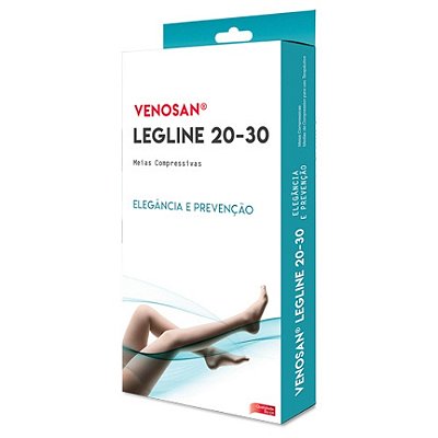 MEIA COMPRESS 7/8 MEIA COXA 20-30 VENOSAN LEGLINE PE ABERTO