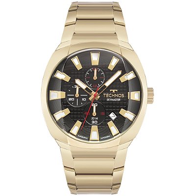 Relógio Technos Masculino Skymaster Dourado