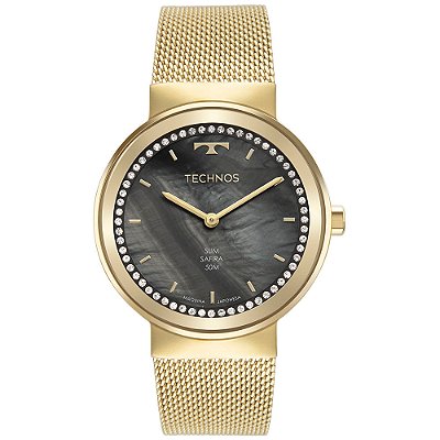 Relógio Technos Feminino Slim Dourado