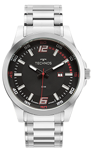 Relógio Technos Masculino Racer Basico Prata