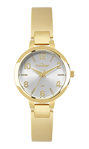 Relógio Condor Feminino Bracelete Dourado