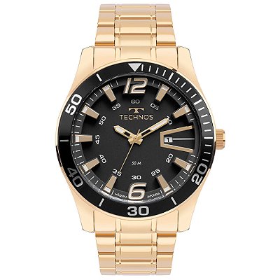 Relógio Technos Masculino Racer Dourado