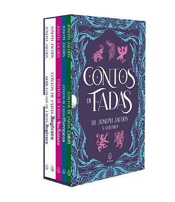 Box Contos De Fadas De Joseph Jacobs Com 5 Marcadores De Páginas-..