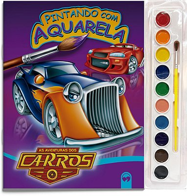 As Aventuras Dos Carros Pintando Com Aquarela