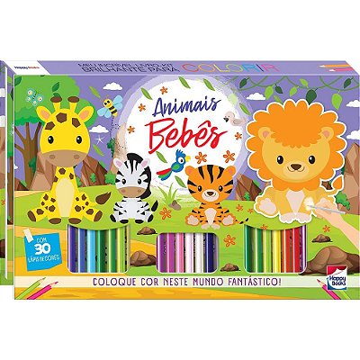 Meu Incrivel Livro-Kit Brilhante P/Colorir: Animais Bebes