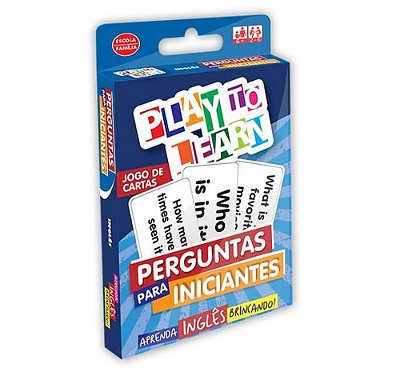 Play To Learn - Perguntas Para Iniciantes - Jogo De Cartas