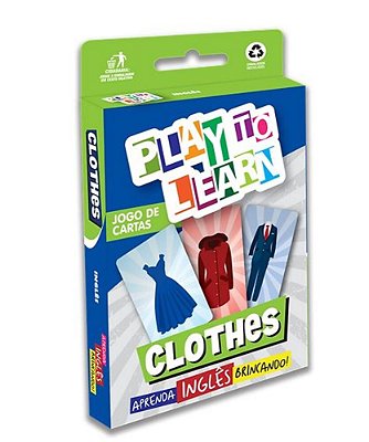 Play To Learn - Clothes - Jogo De Cartas