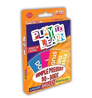 Play To Learn - Simple Present - Jogo De Cartas