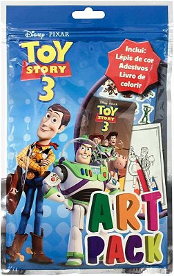 Toy Story 3 - Art Pack (Livro Com Lápis De Cor E Adesivos)..-