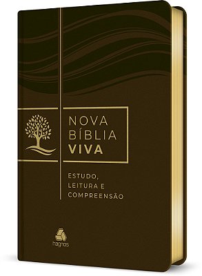 Nova Bíblia Viva - Marrom Estudo, Leitura E Compreensão..-