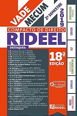 Vade Mecum Compacto De Direito – 2º Semestre 2019 - Livro Com Conteúdo Online - 18ª Edição..-