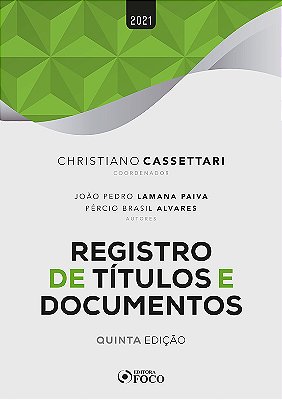 Registro De Títulos E Documentos - 5ª Ed - 2021..-
