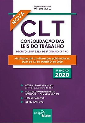 Clt Consolidaçao Das Leis Do Trabalho 2020 - Mini - 5ªEd.(2020)..-