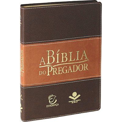A Bíblia Do Pregador - Couro Sintético Marrom Almeida Revista E Atualizada (Ara)