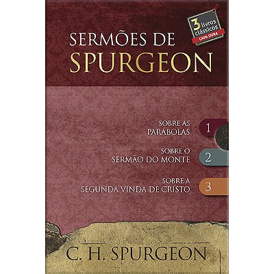Box 1 - Sermões De Spurgeon - 3 Livros 3 Livros Do Príncipe Dos Pregadores-..