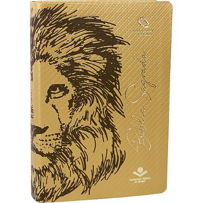Bíblia Sagrada Letra Grande - Capa Ilustrada Leão Nova Almeida Atualizada (Naa)