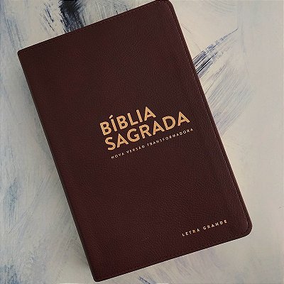 Bíblia Nvt Letra Grande - Luxo (Marrom) Marrom