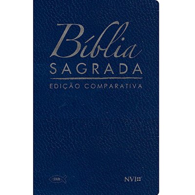 Bíblia Comparativa Extra Gigante Rc - Nvi - Luxo Azul