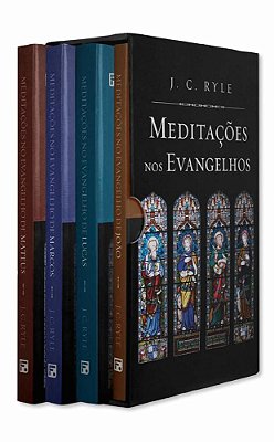 Box: Meditações Nos Evangelhos - J. C. Ryle 4 Livros: Mateus, Marcos, Lucas E João