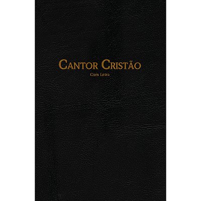 Cantor Cristão Médio Com Letra - Flexível Preto