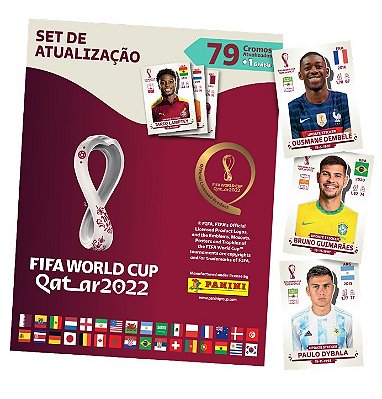 Kit Atualização Com 80 Figurinhas - Fifa World Cup Qatar 2022