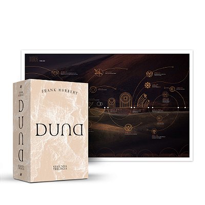 Box Duna: Segunda Trilogia + Pôster Cronologia Duna..-